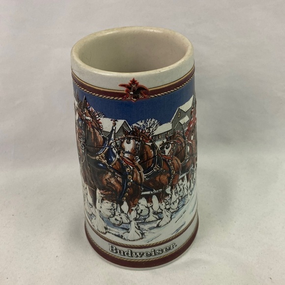 Vintage Budweiser Clydesdale 1989 Beer Stein Mug - Picture 1 of 6